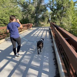 Walking trail bridge