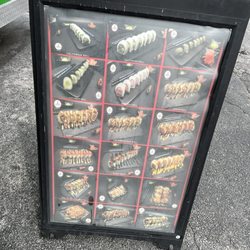 Sushi menu