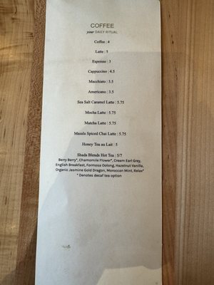 Menu photo 2 Terrain Cafe Bethesda, MD