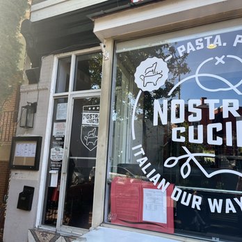 Nostra Cucina - the front window of a pizza restaurant - Italian Near Me - Washington, DC, District of Columbia