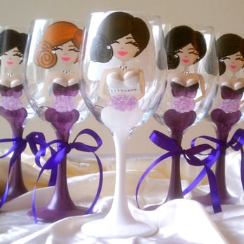 Glass Bellas - Glass Bellas Personalized Bridesmaid and Bride Wine Glasses - Gift Shops Near Me Glass Bellas - Glass Bellas Personalized Bridesmaid and Bride Wine Glasses - Gift Shops Near Me