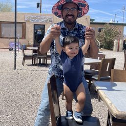 My one year old after devouring his rosemary fries My one year old after devouring his rosemary fries
