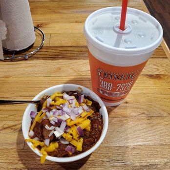 Pok-e-Jo's - Round Rock - Frito Pie and large tea - Barbeque Near Me - Round Rock, Texas