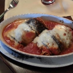Va Bene Ristorante - Pizzeria - Pastificio - Überbackene Aubergine mit Spaghetti gefüllt - na sowas