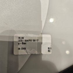 Sunglass Hut - Here is the tag that clearly states $78 but we were charged $178