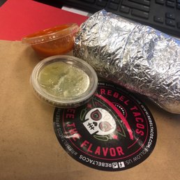 HALF a Cali burrito HALF a Cali burrito