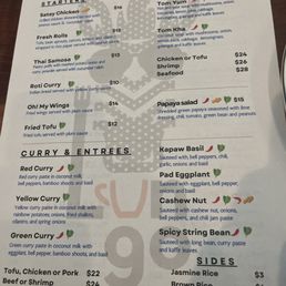 Dinner menu may 2026