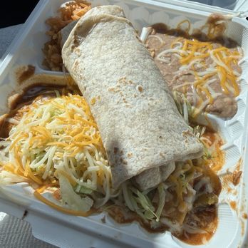 Memo's - 3. Burrito & Enchilada  Bean and cheese burrito, rice, and beans with and enchilada. The burrito and rice filled me up nicely. - Mexican Near Me - Auburn, Washington