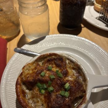 Red's Place - French onion soup - New American Near Me - Ithaca, New York