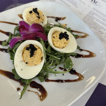 WC kitchen & bar - Deviled eggs with caviar - American Near Me - Walnut Creek, California WC kitchen & bar - Deviled eggs with caviar - American Near Me - Walnut Creek, California