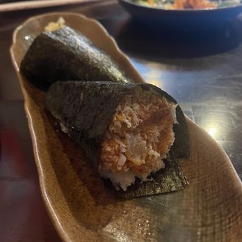 Uni Sushi & Ramen - R3. Spicy Tuna Roll handroll - Sushi Bars Near Me - East Lansing, Michigan Uni Sushi & Ramen - R3. Spicy Tuna Roll handroll - Sushi Bars Near Me - East Lansing, Michigan