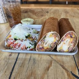 Berliner wrap with lamb.