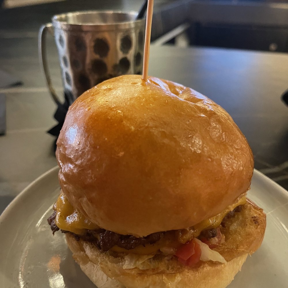 Le Chick - Happy Hour Royale with Cheese Burger - Cocktail Bars Near Me - Miami, Florida Le Chick - Happy Hour Royale with Cheese Burger - Cocktail Bars Near Me - Miami, Florida