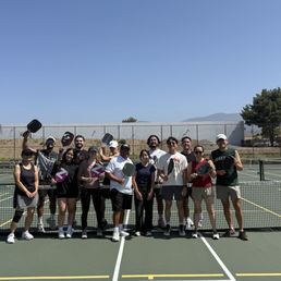Pickleball with the team and coach Ott.