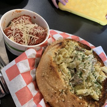 Petali - Order of Meatballs and Pasta Bread bowl with chicken and Alfredo sauce - Italian Near Me - Rancho Cordova, California Petali - Order of Meatballs and Pasta Bread bowl with chicken and Alfredo sauce - Italian Near Me - Rancho Cordova, California