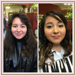 Ain't Ms-B-Haven Salon - Quinceanera Makeup for Young Lady. A little fancy but not too made up. Perfecto!  Hair and makeup by Rene Gamet