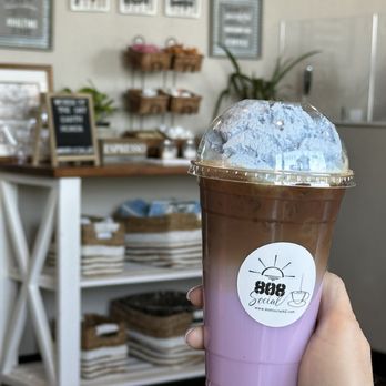 808 Social - Ube Latte - Coffee & Tea Near Me - Peoria, Arizona
