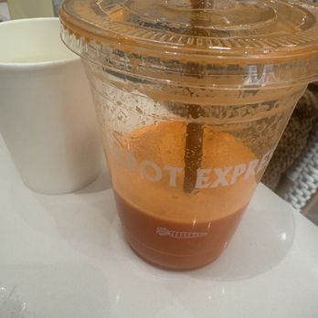 Carrot Express - Carrot juice so good I forgot to take a photo before I finished it - Wraps Near Me - Aventura, Florida