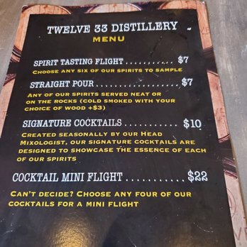 Twelve 33 Distillery - Menu - Distilleries Near Me - Little River, South Carolina Twelve 33 Distillery - Menu - Distilleries Near Me - Little River, South Carolina