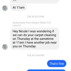 Dusty's clean it or leave it