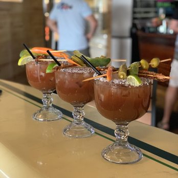 Doc's Seafood & Steaks - Monster bloody Marys! - Seafood Near Me - Corpus Christi, Texas