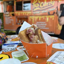 Fo' Cheezy Gourmet Grilled Cheese - Amazing lunch today here in gods country.