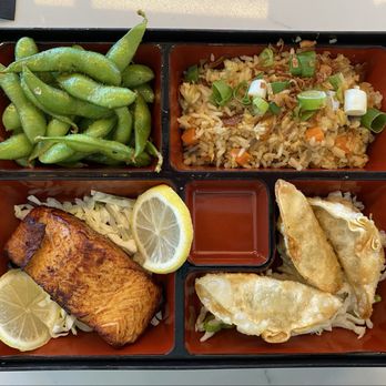 Talde Noodle Bar - Salmon Bento Box - Noodles Near Me - Queens, New York Talde Noodle Bar - Salmon Bento Box - Noodles Near Me - Queens, New York