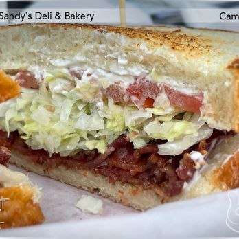 Sandy's Deli & Bakery - BLT w/added cream cheese - detail ($15.50) - Good - Delis Near Me - Cambria, California Sandy's Deli & Bakery - BLT w/added cream cheese - detail ($15.50) - Good - Delis Near Me - Cambria, California