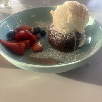 Mala Ocean Tavern - Flourless chocolate cake with vanilla ice cream - Seafood Near Me - Lahaina, Hawaii Mala Ocean Tavern - Flourless chocolate cake with vanilla ice cream - Seafood Near Me - Lahaina, Hawaii