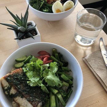 Native Fields - Barramundi & Chicken Tocino bowls - New American Near Me - Walnut, California Native Fields - Barramundi & Chicken Tocino bowls - New American Near Me - Walnut, California