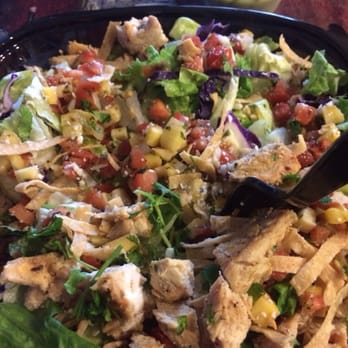 El Pollo Loco - Avocado mango chicken salad and they forgot the avocado? - Mexican Near Me - Manteca, California