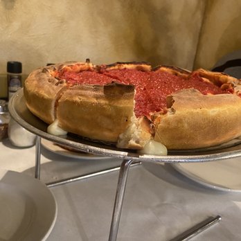Antonios - Stuffed pizza with pepperoni and bacon, also green peppers and jalapeños. 'Twas great - Pizza Near Me - Elkhart, Indiana Antonios - Stuffed pizza with pepperoni and bacon, also green peppers and jalapeños. 'Twas great - Pizza Near Me - Elkhart, Indiana