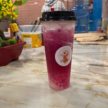 7Buddha Tea House & Desserts - Pinky lychee - Desserts Near Me - Murray, Utah