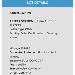 Stating only "steering issues" Stating only "steering issues"