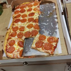 Senape's Tavern Pitza - Sicilian Pizza with peperoni