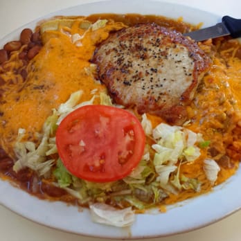 Alejandro's Cafe - Pork steak and enchilada combo - Cafes Near Me - Belen, New Mexico