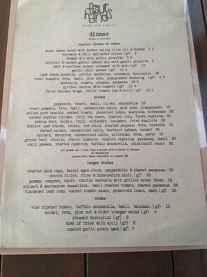 Menu photo 2 Four Hands Pizza Terrigal, NSW