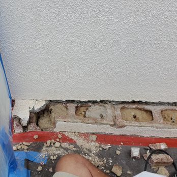 RCS Plastering and Son - Repair in process. - Stucco Services Near Me RCS Plastering and Son - Repair in process. - Stucco Services Near Me