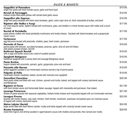 Menu photo 3 Firenze Trattoria Encinitas, CA Menu photo 3 Firenze Trattoria Encinitas, CA