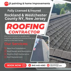 JLL Painting & Home Improvements - Fully Licensed and Insured Roofing Contractor In NY NJ