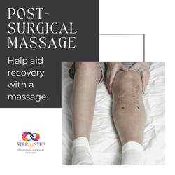 Step By Step Chiropractic, Massage and Skin Care - Surgical pre and post massage.  Very helpful for knee replacement