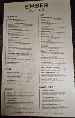 Menu photo 4 Ember Restaurant and Bar Estes Park, CO Menu photo 4 Ember Restaurant and Bar Estes Park, CO