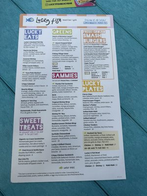 Menu photo 7 Lucky Fish Beach Bar & Grill Pompano Beach, FL