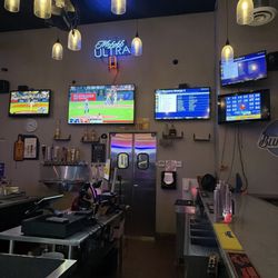 View from the bar looking at TVs/Sports Games