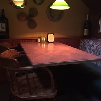 Dirty Dan Harris Steakhouse - A semi- private table in a cove. Lighting and environment are intimate and cozy! - Seafood Near Me - Bellingham, Washington