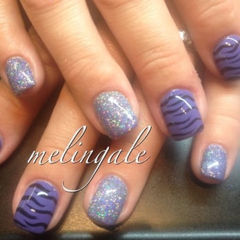 Simply Nails By Mindy - Gelish, glitter over acrylic. - Nail Salons Near Me - Chandler, Arizona