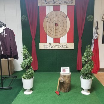 Axem Axe Throwing - Photo opp in the lobby - Axe Throwing Near Me - West Covina, California Axem Axe Throwing - Photo opp in the lobby - Axe Throwing Near Me - West Covina, California