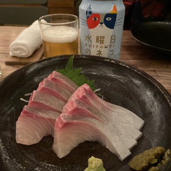 Rintaro - Kanpachi no sashimi: Yellowtail sashimi very good - Izakaya Near Me - San Francisco, California
