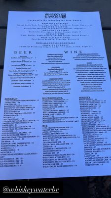 Menu photo 2 Whiskey & Water Blue Ridge, GA Menu photo 2 Whiskey & Water Blue Ridge, GA