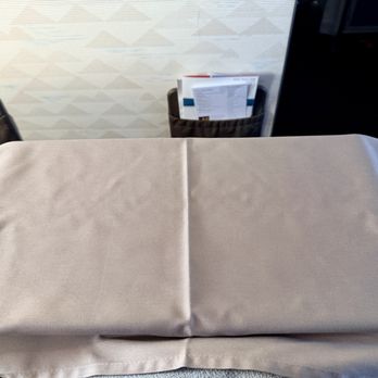 Hawaiian Airlines - Napkin placed on table for us. The flight crew opened the tray for me as well! - Airlines Near Me - San Diego, California Hawaiian Airlines - Napkin placed on table for us. The flight crew opened the tray for me as well! - Airlines Near Me - San Diego, California